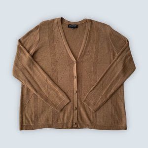 Jones New York Beige Cardigan Woman Collection